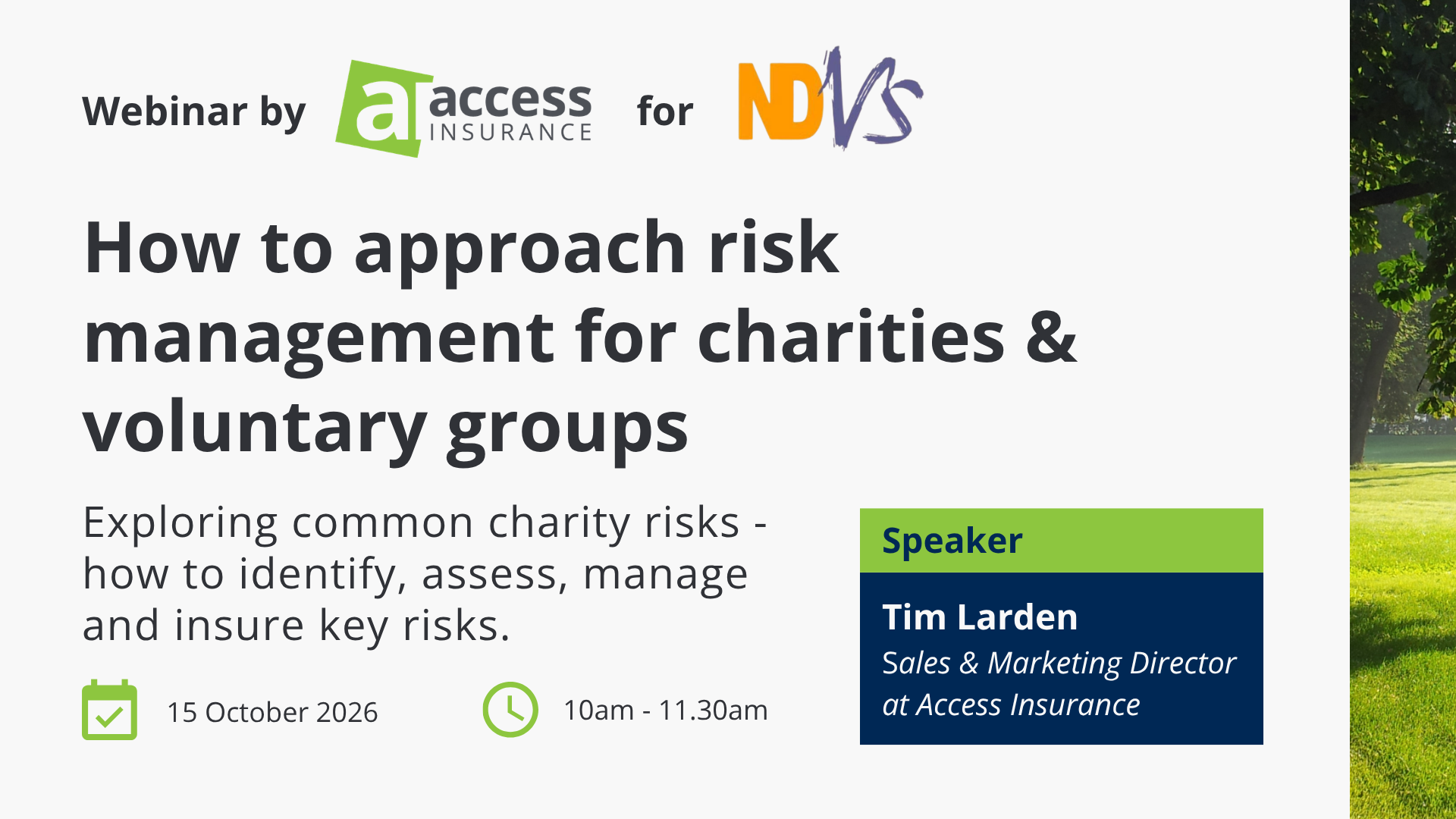 How to approach Risk Management for Charities & Voluntary Groups